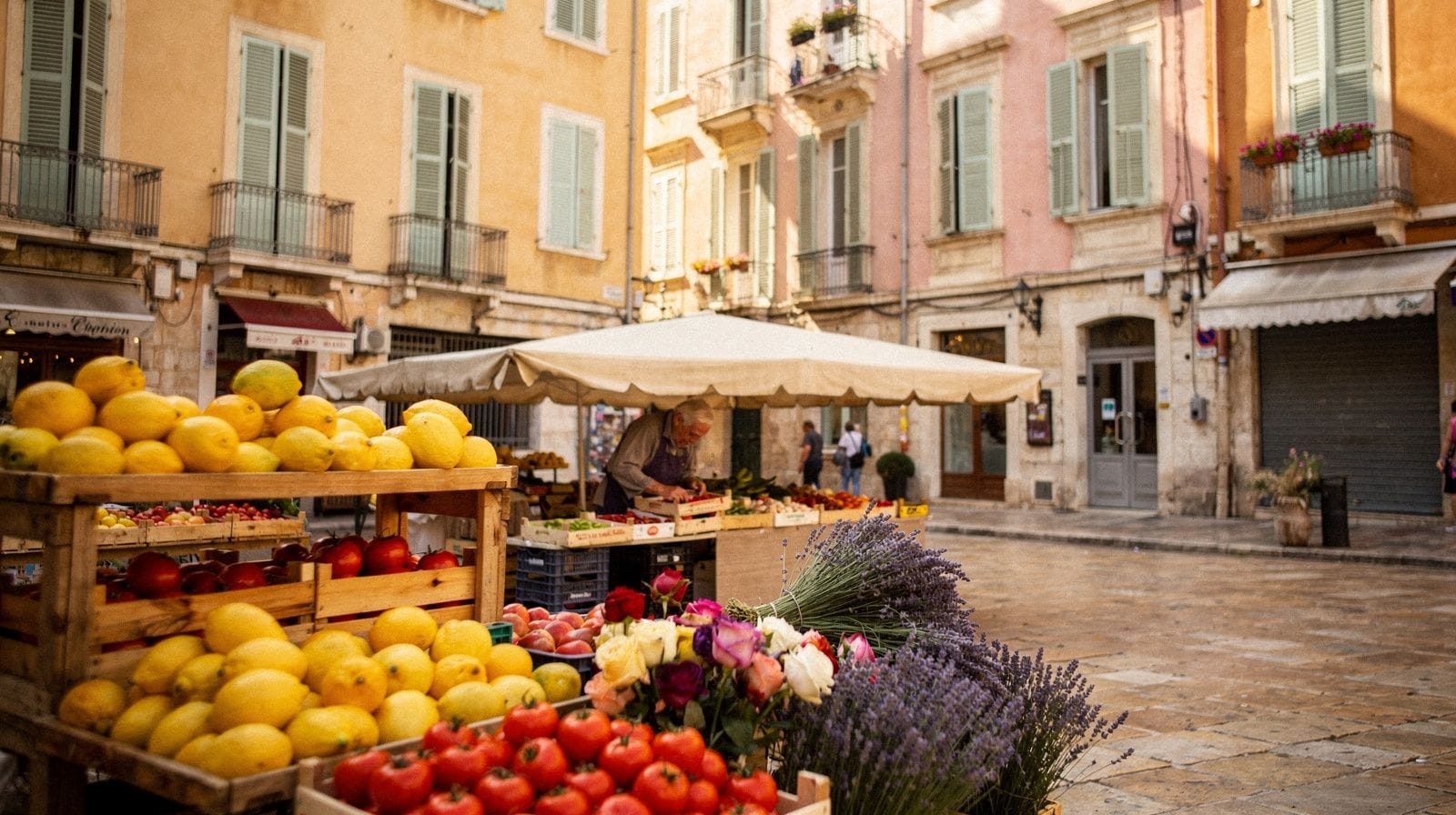 Guía del mercado de Cours Saleya: ¿mercado de flores, de alimentos o rastro?