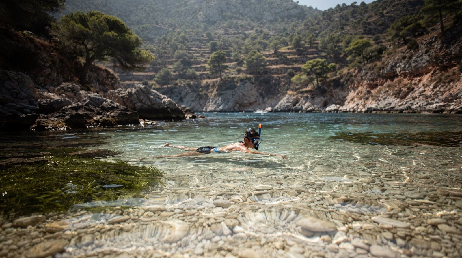 Kayak y snorkel en el Esterel